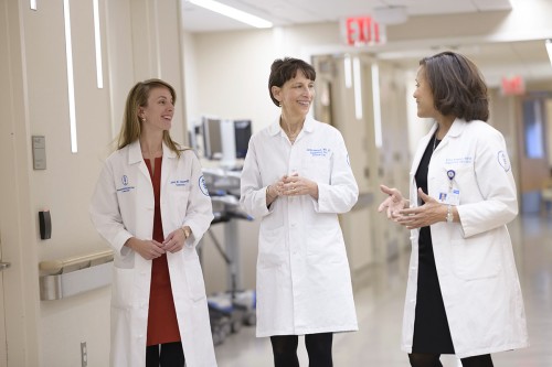 Judith Nelson, MD, JD (center), Nurse Practitioner Robin Rawlins-Duell (right), and fellow Jane Steinemann, MD (left) 