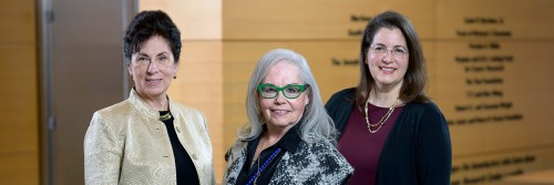 MSK nurse scientists Ann Marie Mazzella-Ebstein, Margaret Barton-Burke, and Kristen Fessele