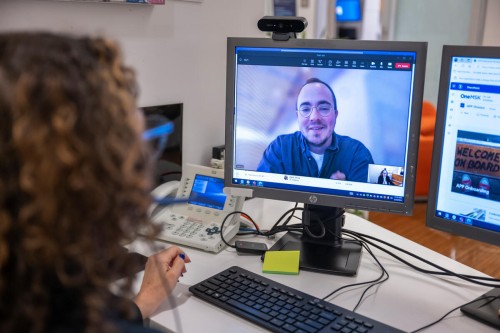 The LGBTQI+ Cancer Care Program counsels people such as Clyde Lanier, an MSK patient seen during a telemedicine visit.
