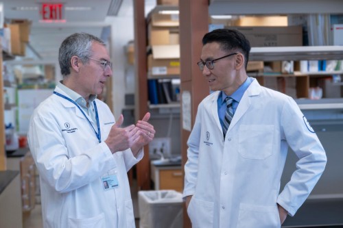 Drs. Michael Glickman and Andy Minn, Co-Directors of the Marie-Josée Kravis Center for Cancer Immunobiology